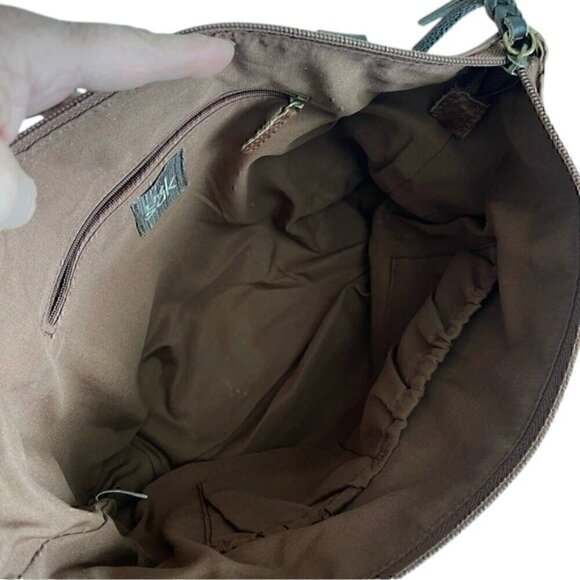 Women's The Sak Metallic Two Tone Brown Leather Purse - Picture 5 of 9